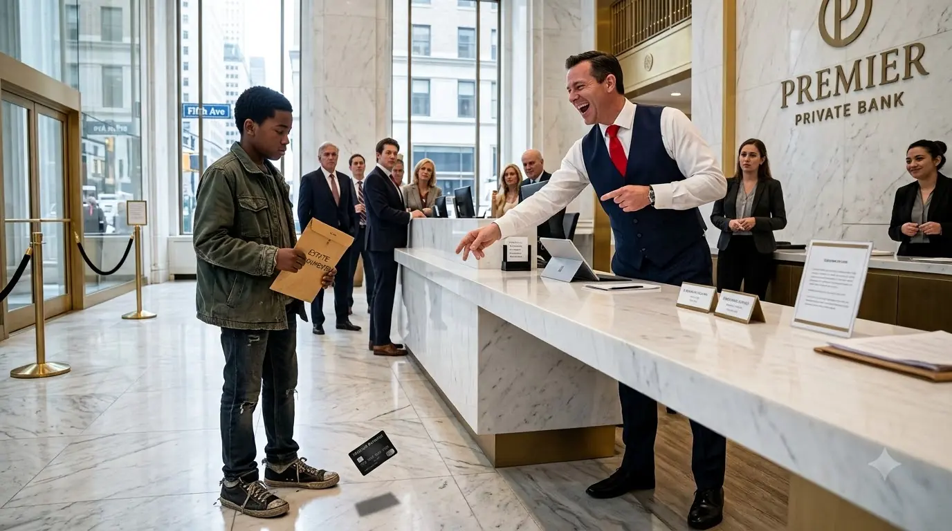 A Boy in Worn-Out Shoes Asked to Check His Account — Then the Manager Saw the Balance
