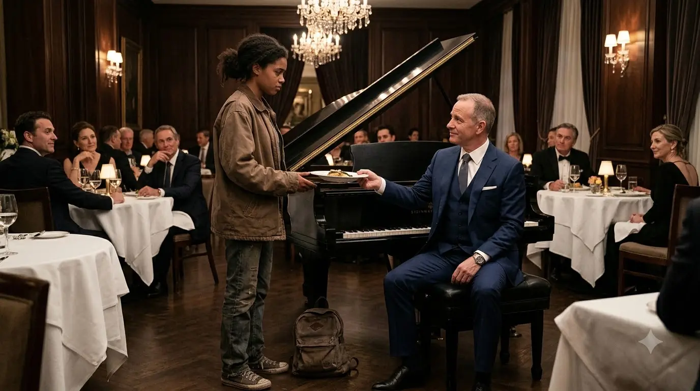 A Hungry Girl Was Told to Play for Her Dinner — Then One Song Silenced the Entire Ballroom