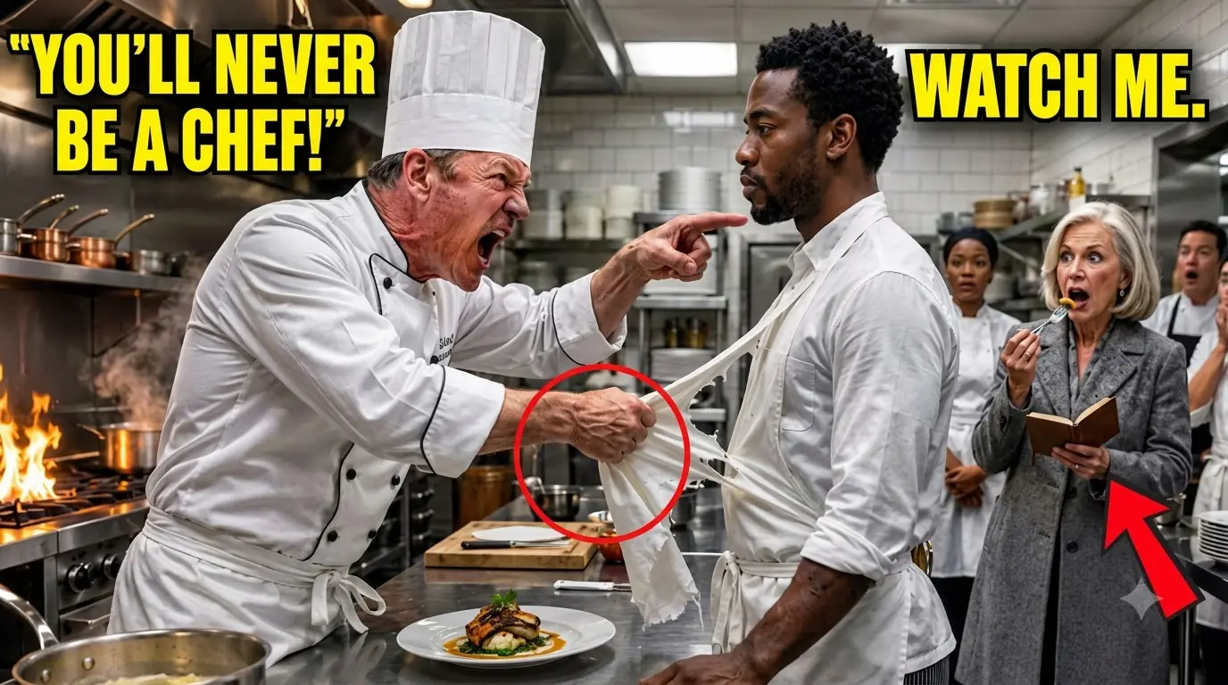 "You'll Never Cook!" Chef Rips His Black Dishwasher's Apron Off — Michelin Inspector Shakes Mid-Bite