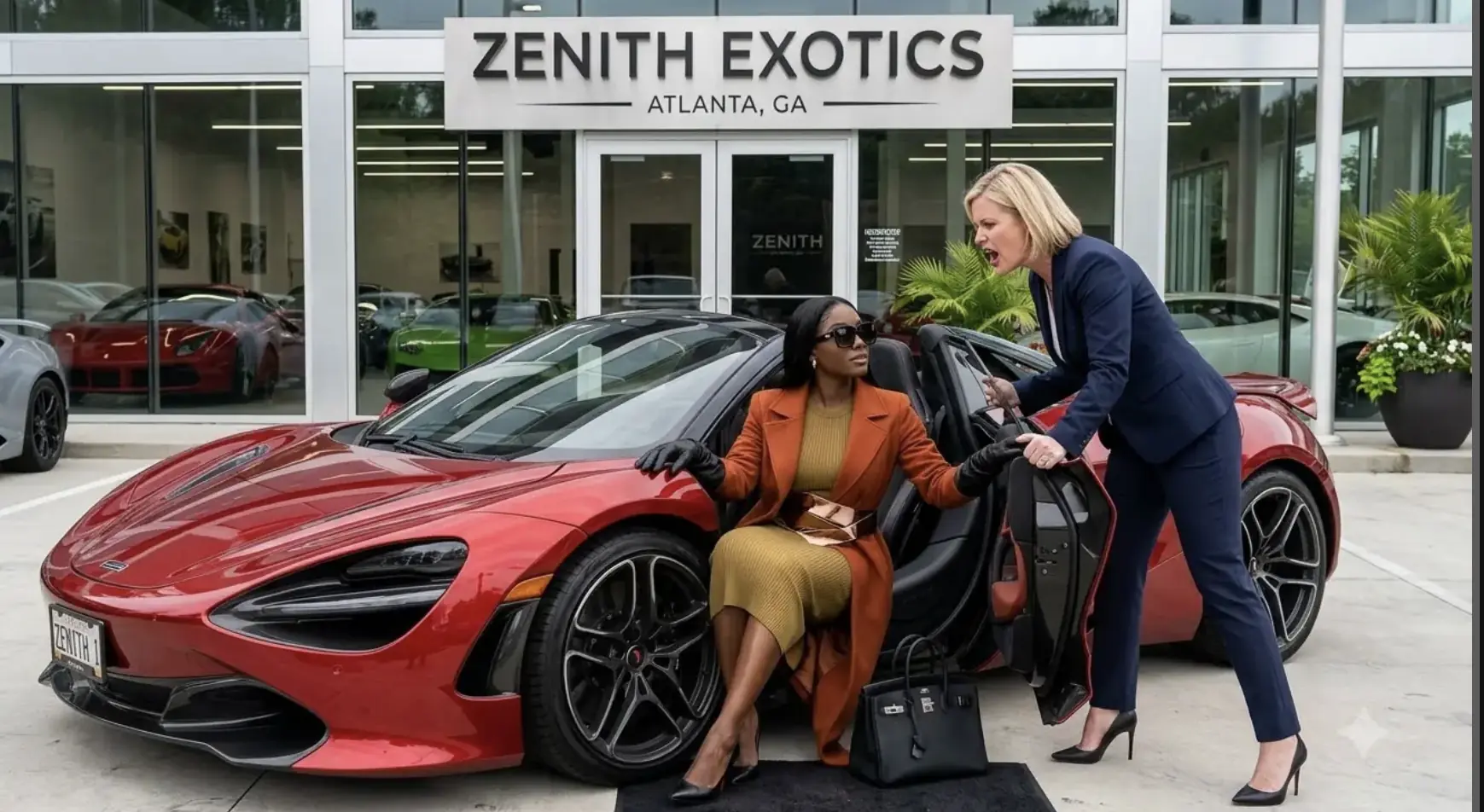 She Was Ordered Out of a Parked Sports Car — Then the Dealer Handed Her the Keys