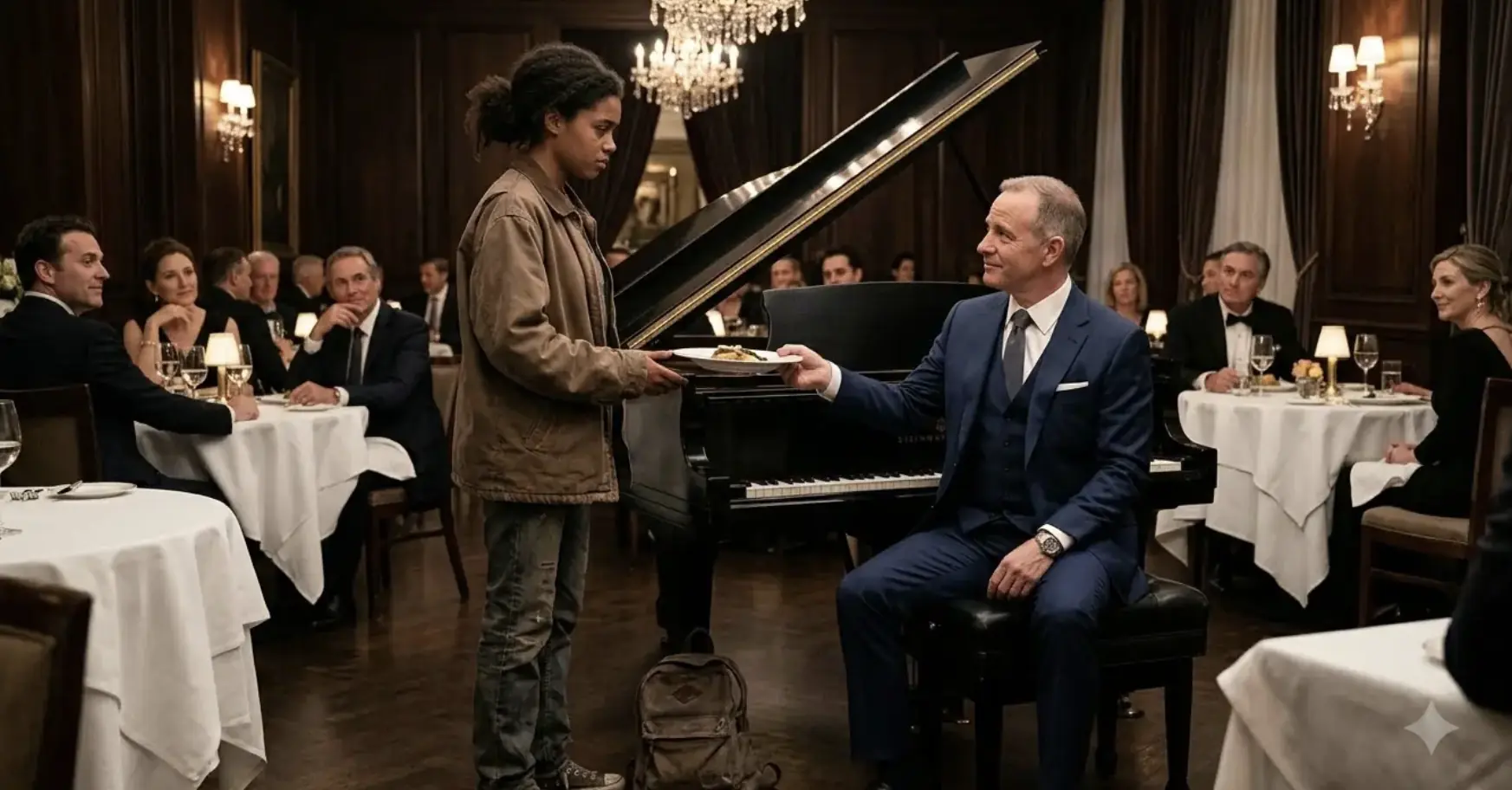 A Hungry Girl Was Told to Play for Her Dinner — Then One Song Silenced the Entire Ballroom