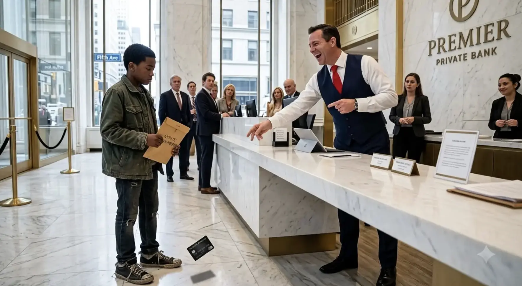 A Boy in Worn-Out Shoes Asked to Check His Account — Then the Manager Saw the Balance