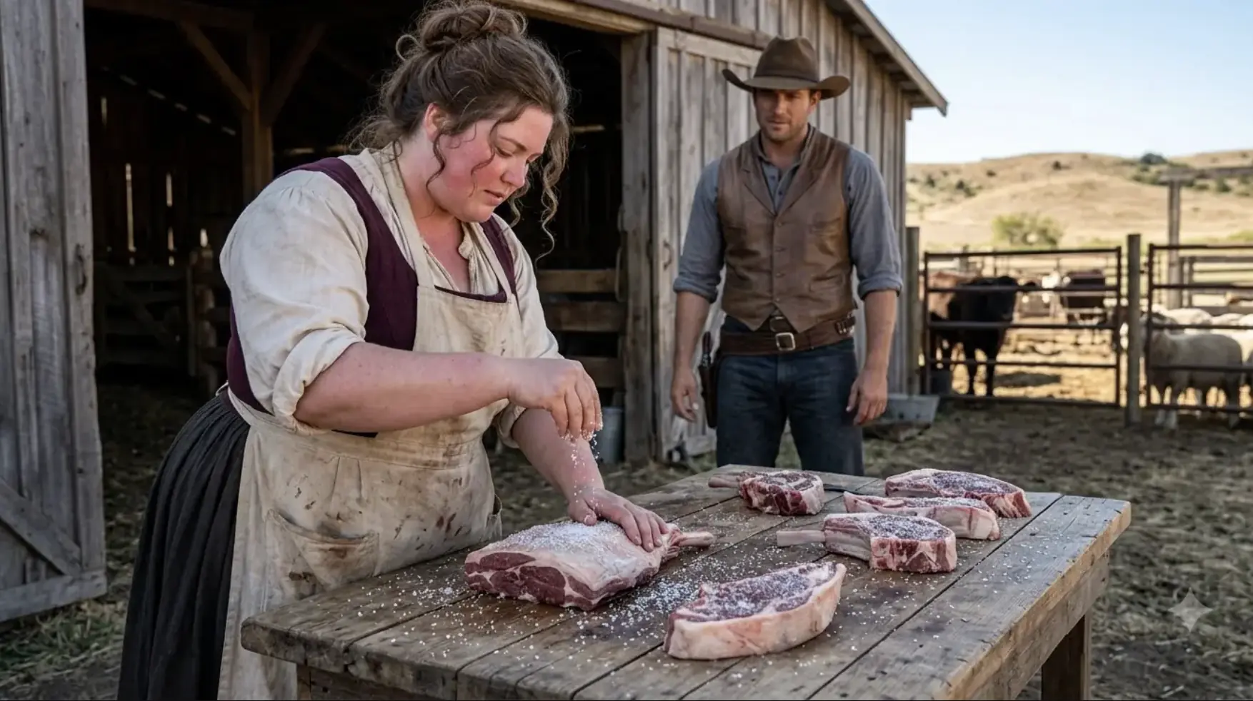 They Hired the Plus-Size Cook to Save a Dying Texas Ranch — Then She Found Poison Hidden Inside the Lamb
