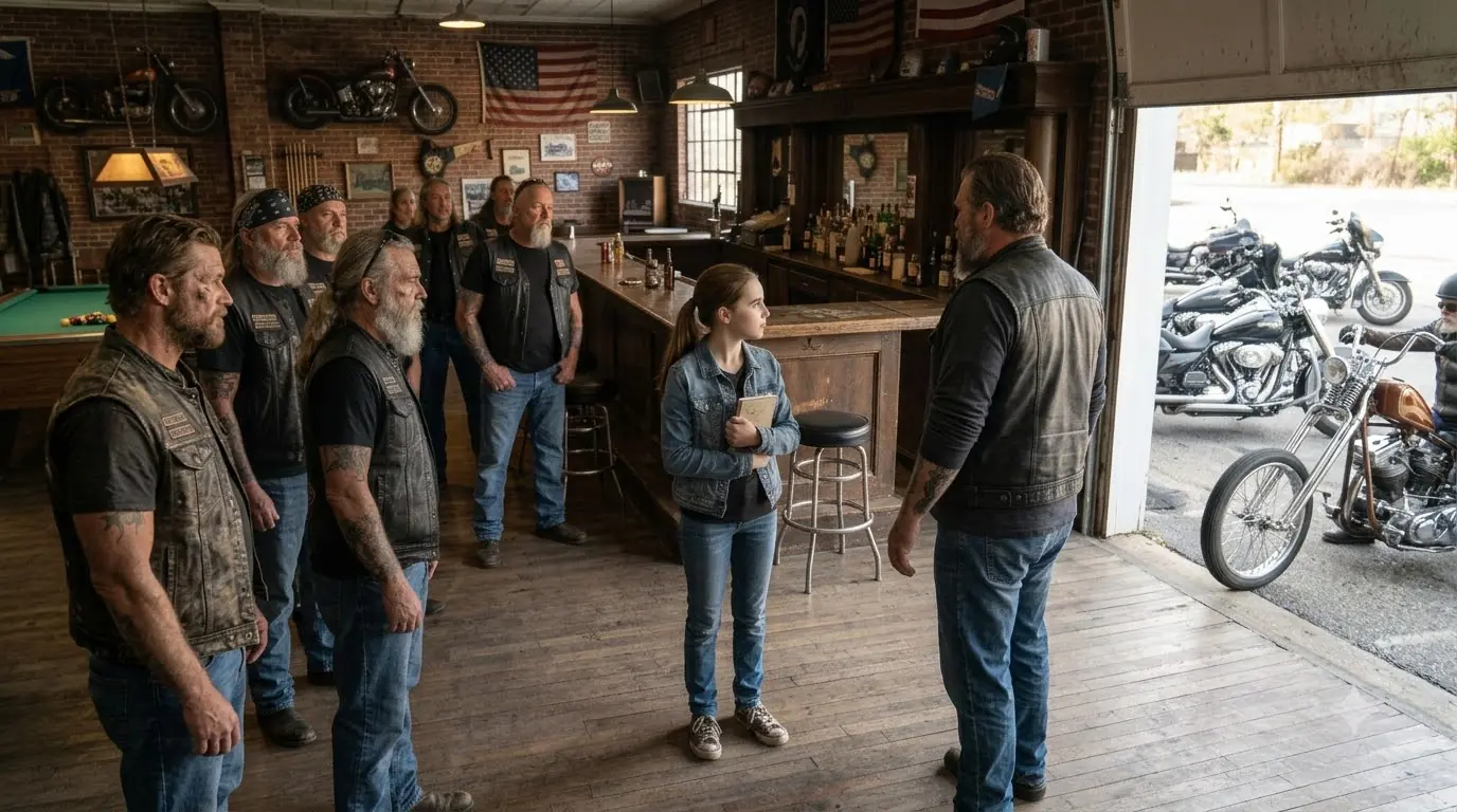Bikers Laughed at the Teenage Girl — Until Her Patch Silenced the Entire Room