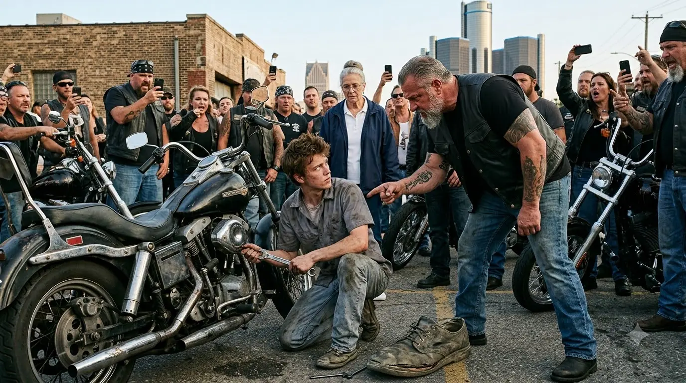 Hells Angels Bet $5N No One Can Fix Their Bike — Until an 18-Yr-Old Picks Up a Wrench "Give Me 5 Min"