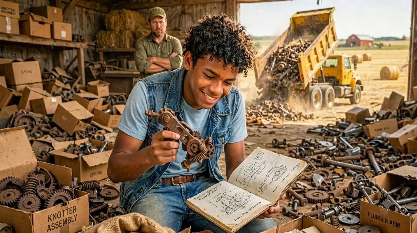 They Dumped 1,400 Baler Parts as Junk — Then a Black Boy’s Notebook Saved a $4,000 Crop
