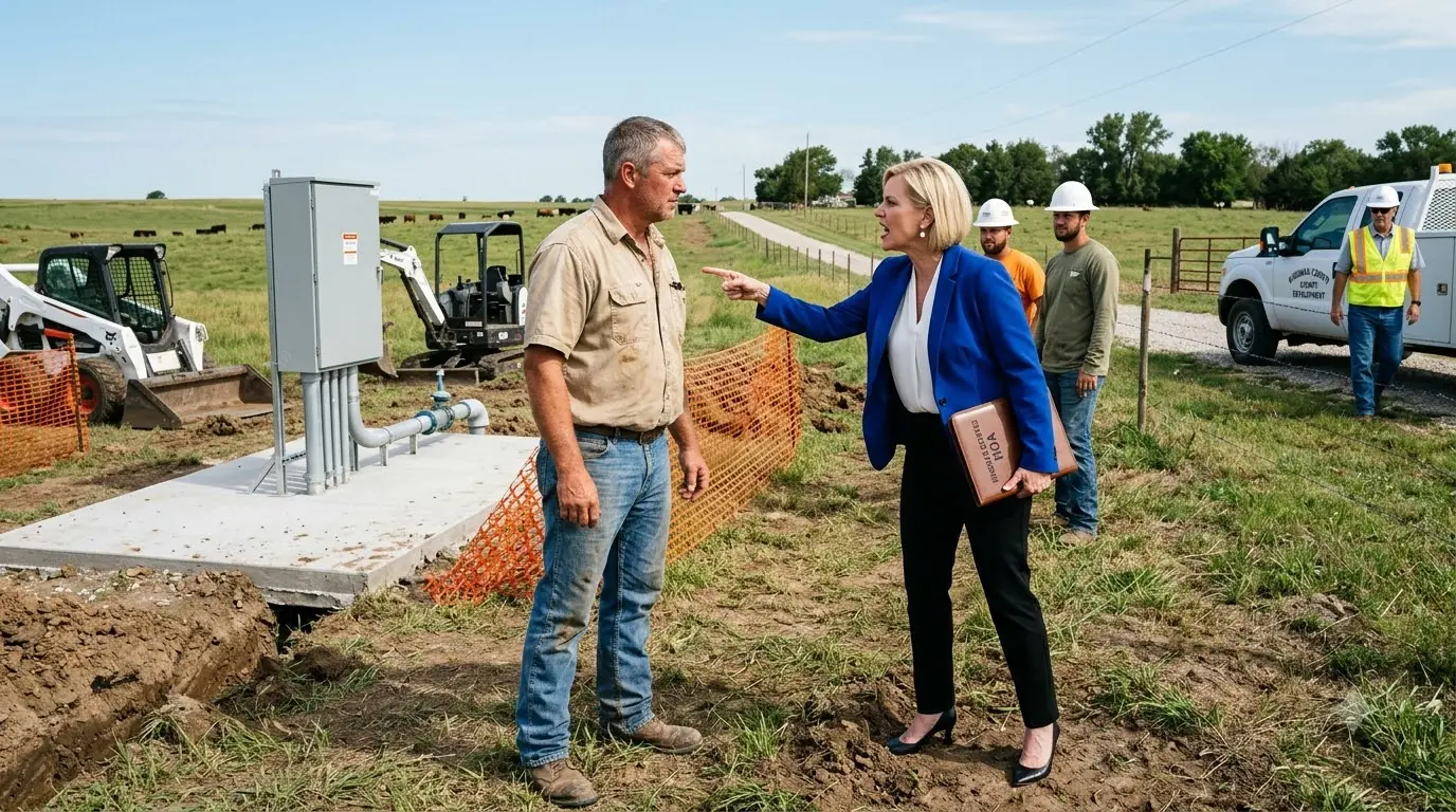 An HOA Pump Station Appeared on My Ranch — Then the Inspector Asked Why