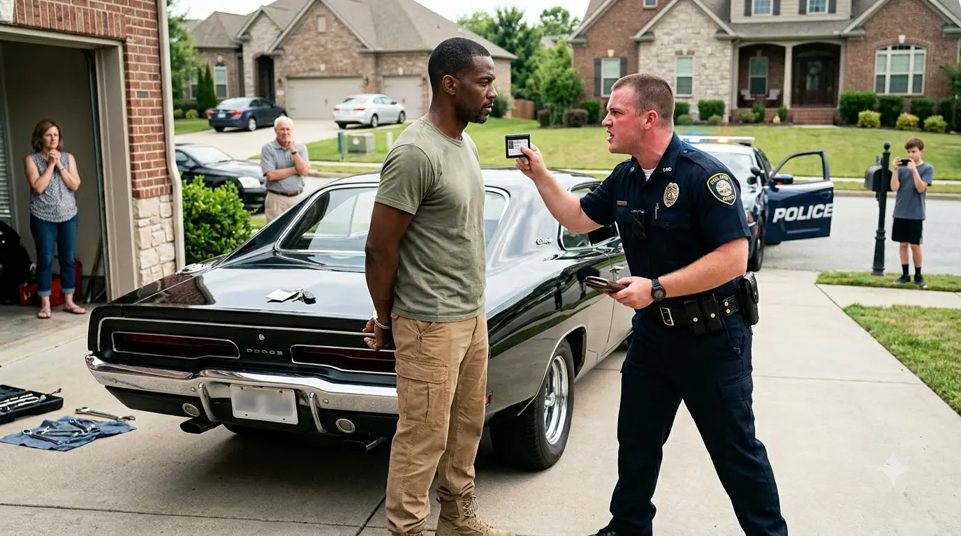 Racist Cop Arrests a Man Fixing His Car — Then Loses Everything on Camera