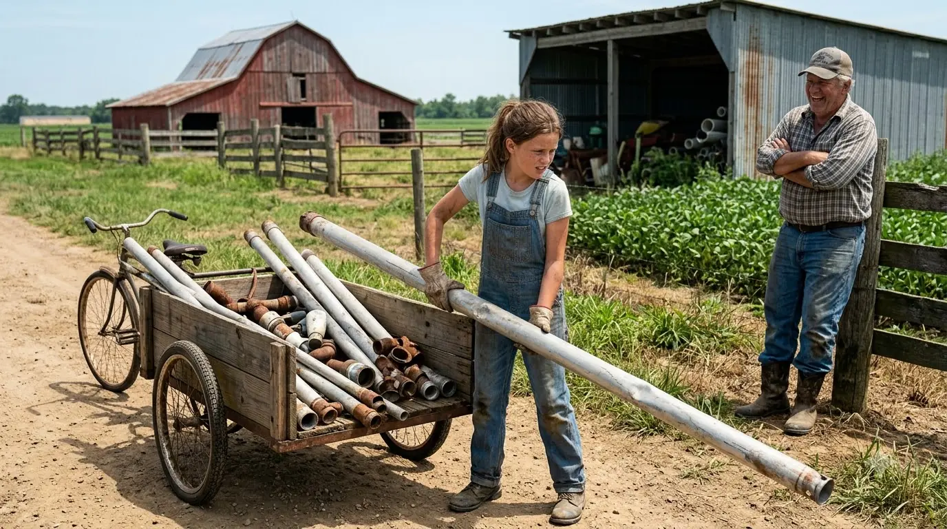 Everyone Laughed When a Little Girl Collected Their Old Irrigation Pipes — Until They Saw Her Crops