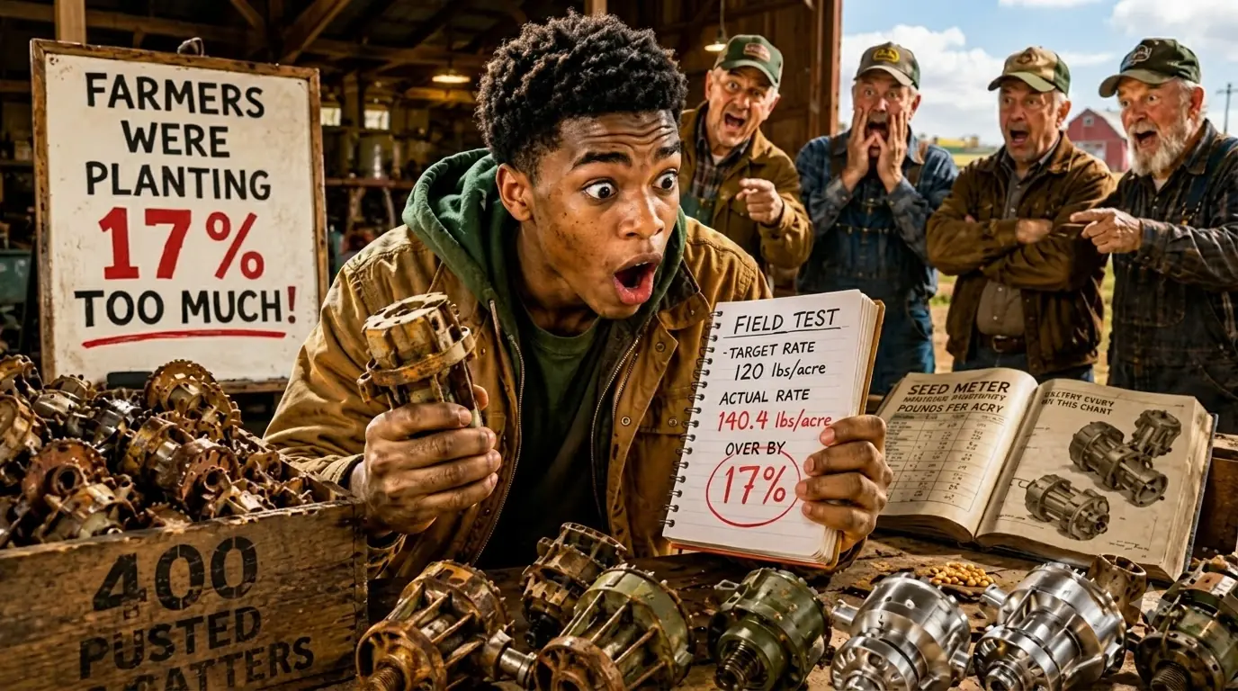 A Black Boy Paid $40 for 400 Rusted Seed Meters — Then He Proved One Drill Was Planting 17% Too Much