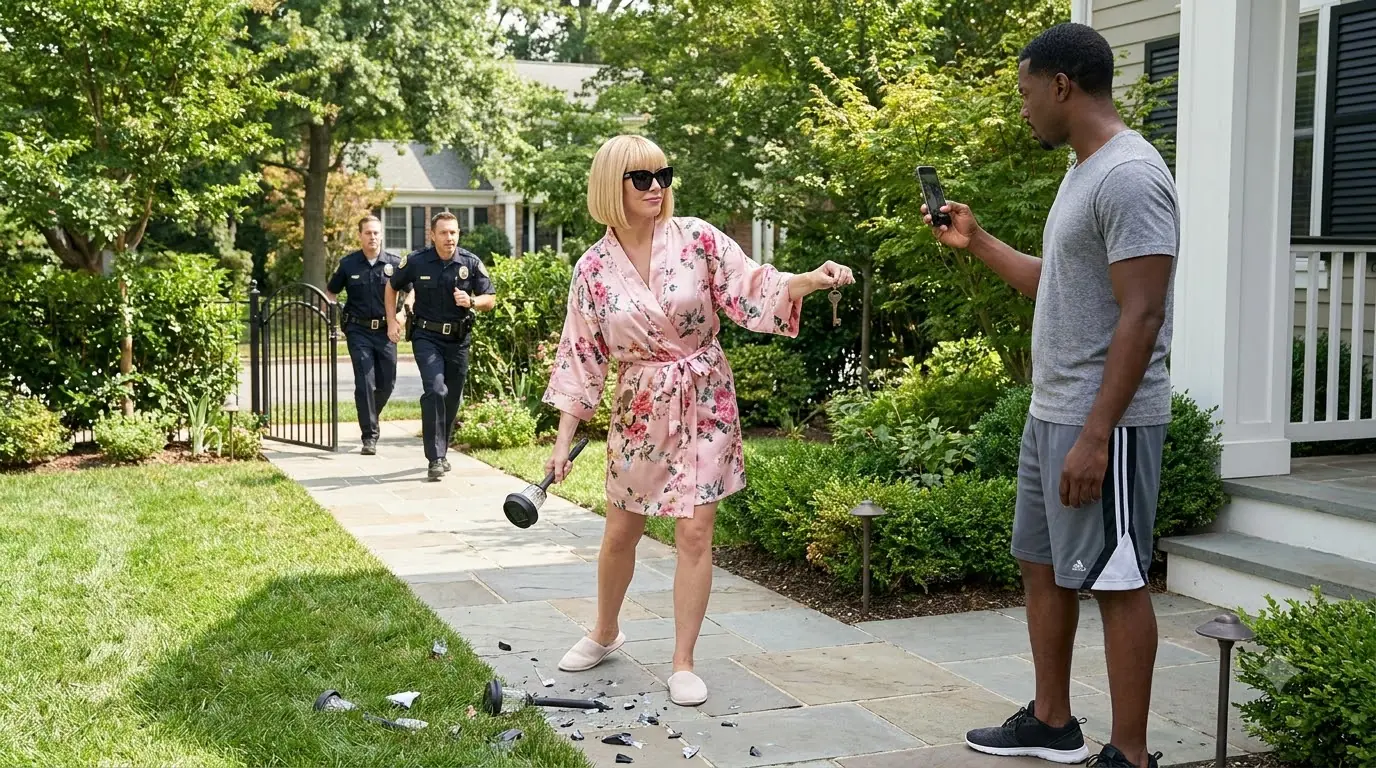The HOA President Destroyed Every Light on His Property — Then the Police Recognized the Key in Her Hand