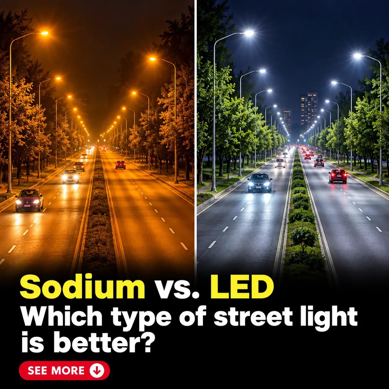 Sodium vs. LED Street Lights: Which Era Lit Our Streets Better?