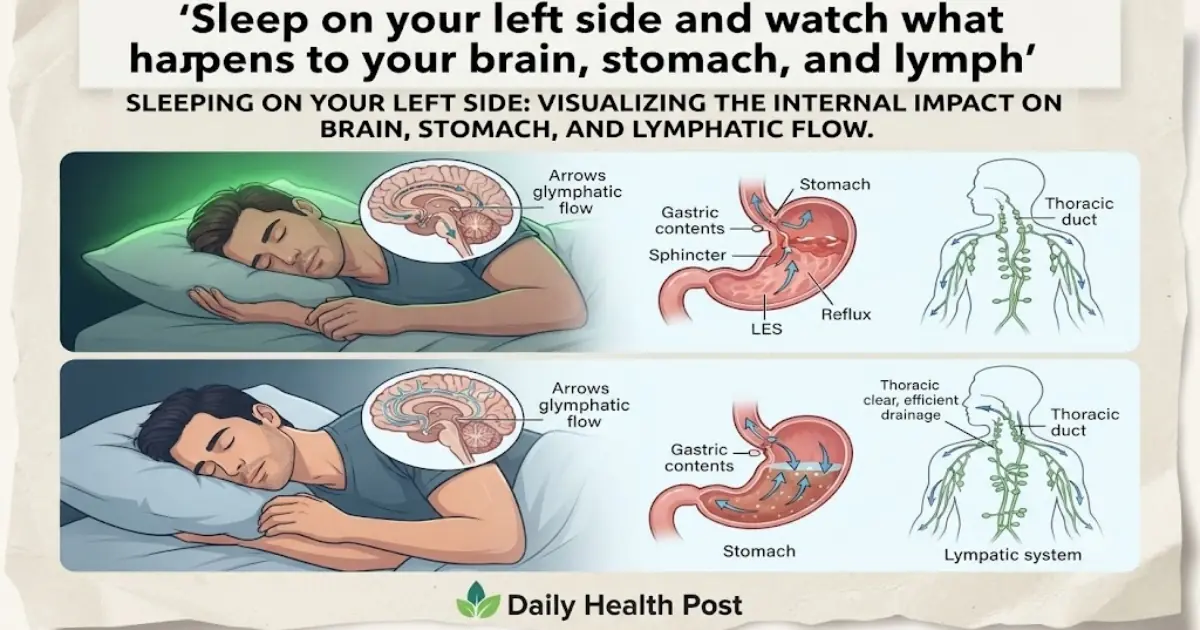 This is what sleeping on your left side can do for your brain, stomach and lymphatic system