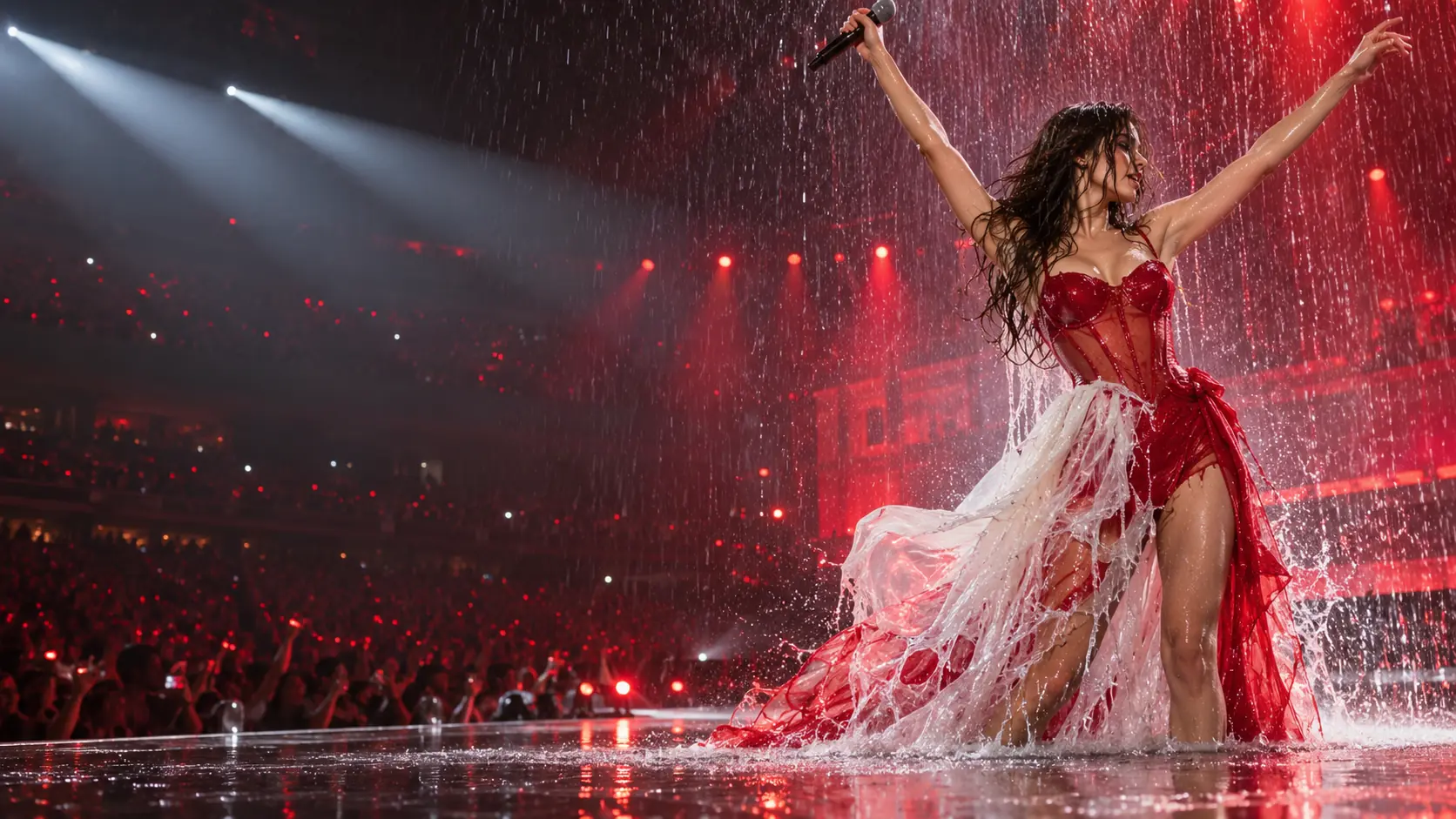 Olivia Rodrigo’s Dress Really Melted Onstage—and the Spectacular Transformation Was Completely Planned
