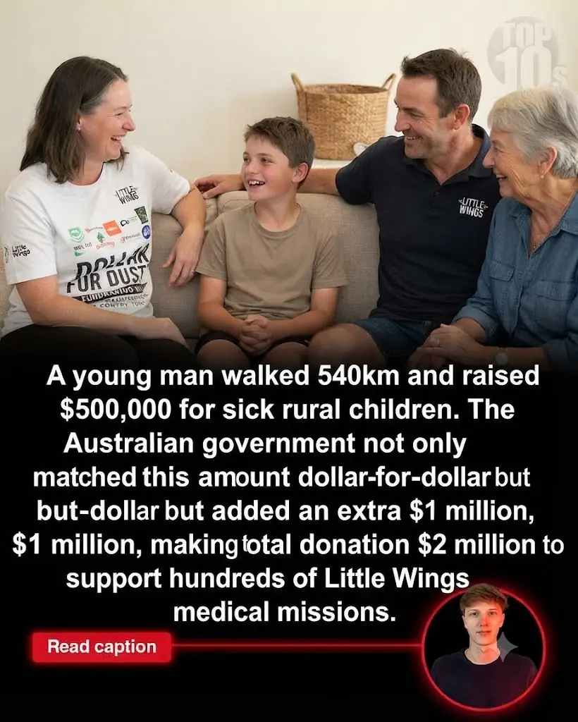 A 12-Year-Old Walked 540 Kilometres Across Australia — And Turned His Journey Into Millions for Rural Children