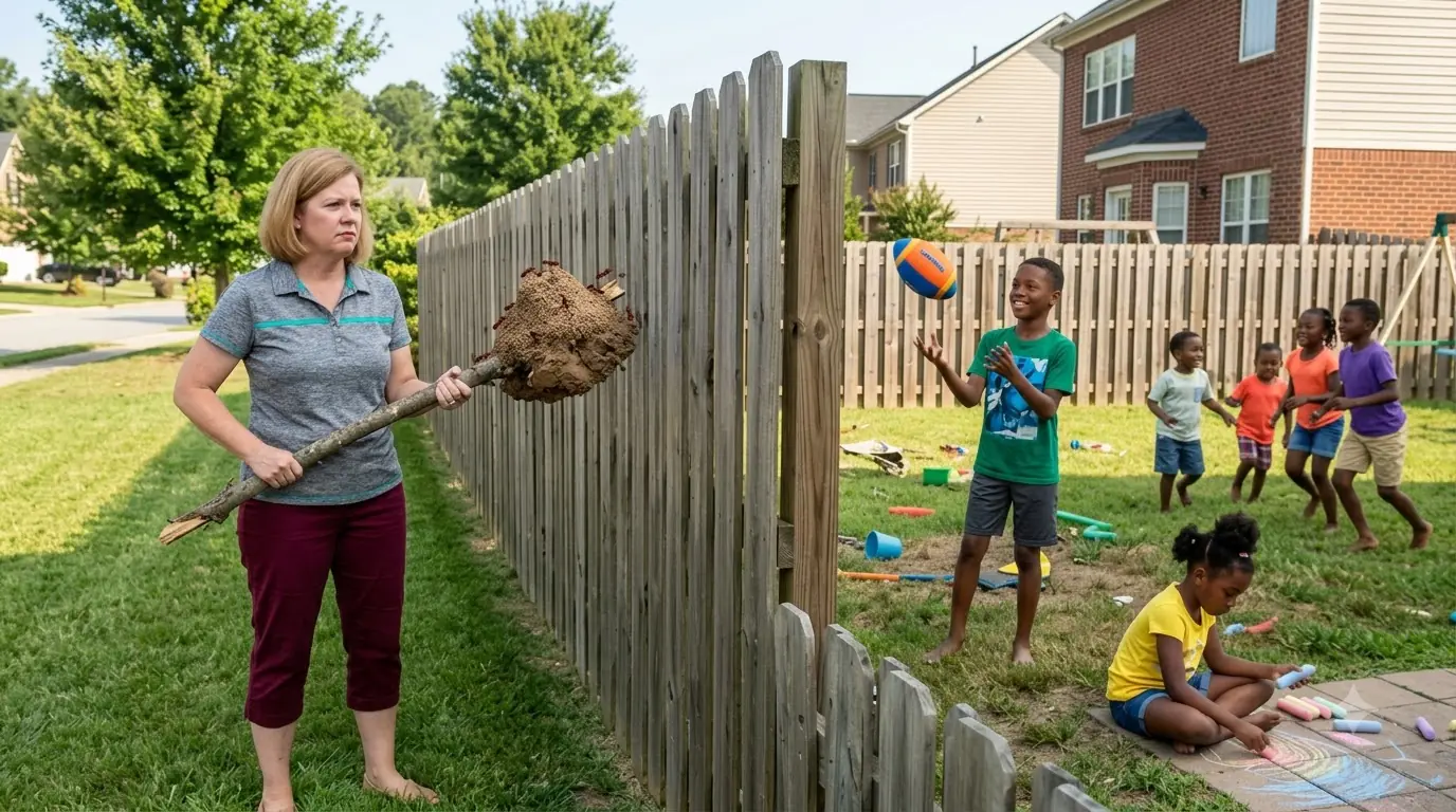 HOA Karen Threw a Fire Ant Nest Into a Yard Full of Children — Then Dad Pointed at the Camera