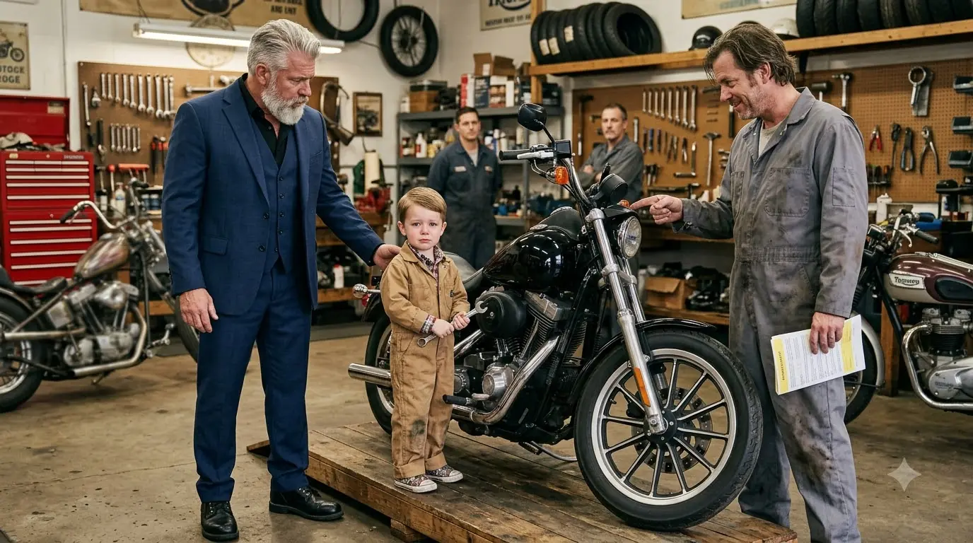 Every Mechanic Gave Up on the Forty-Year-Old Motorcycle — Then a Four-Year-Old Repeated His Father’s Last Lesson