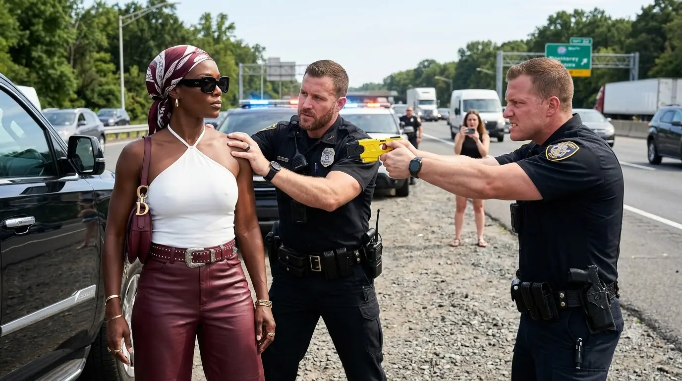 Two Officers Cornered a Stylish Woman on the Highway — Then Their Radios Delivered an Order They Never Expected