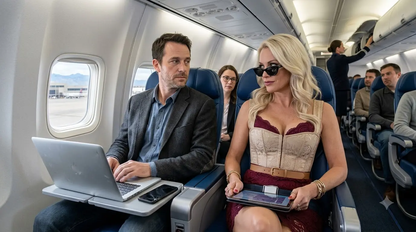 A CEO Laughed a Single Dad in Economy — Then the Captain Said His Name Over the Intercom