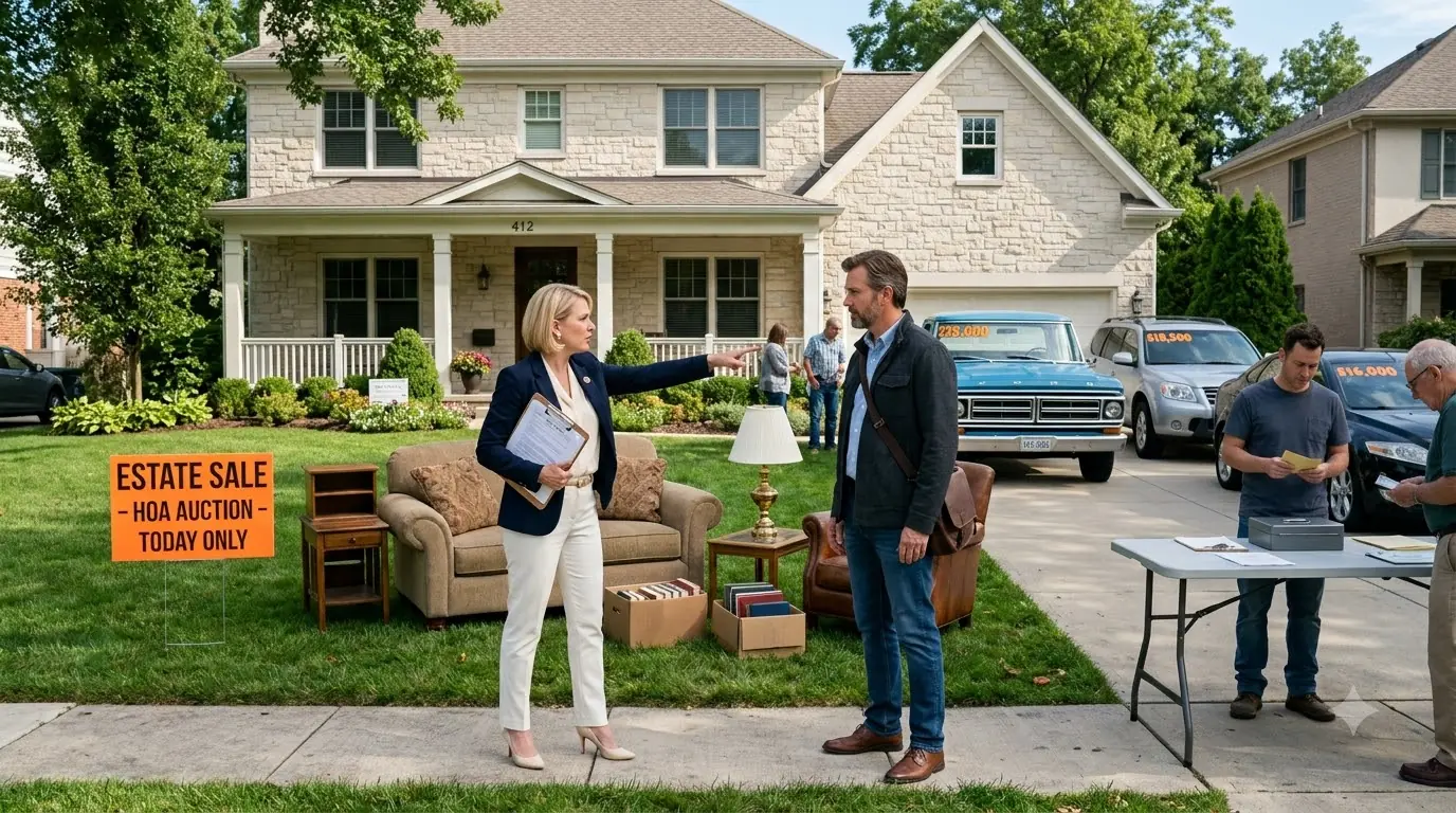 HOA Karen Calls 911 When I Return Early — She’s Auctioning My House, Furniture and Cars