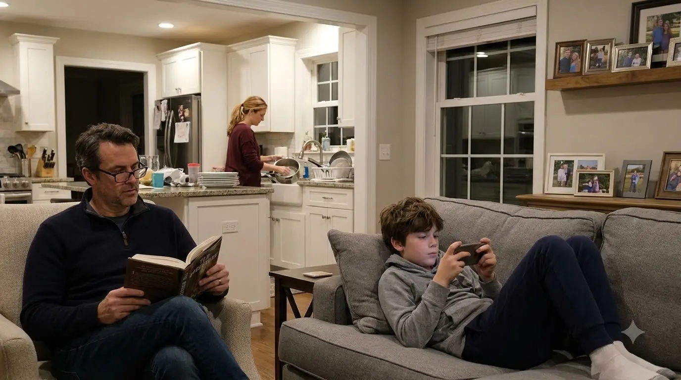“That’s Your Job, Mom” — His Father Put Down the Book