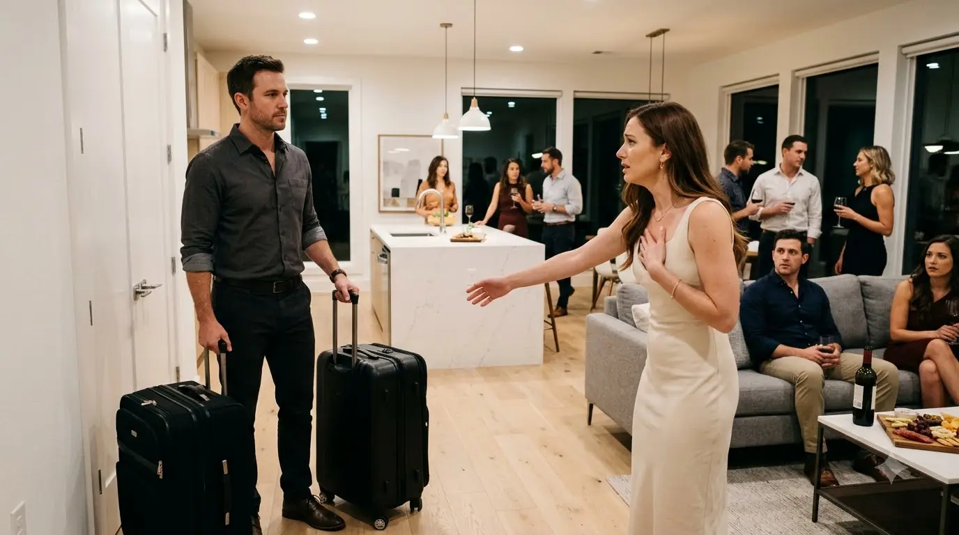 She Invited Her Former Lover to Their Housewarming — Then Two Suitcases Appeared in the Hallway