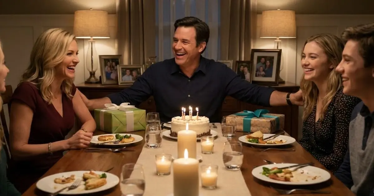 A Stranger Arrived During Birthday Cake With a Sealed Envelope — The Husband Recognized the Photograph