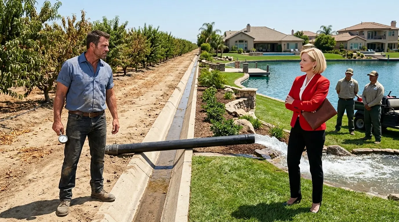 HOA Karen Diverted My Irrigation Ditch Into Their Lake — Then My Orchard Started Drying Out