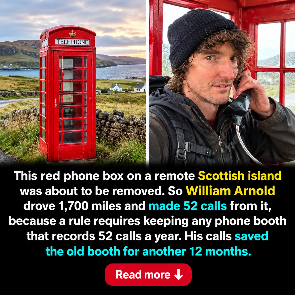The Man Who Drove 1,700 Miles to Make 52 Phone Calls—and Save a Historic Red Phone Box