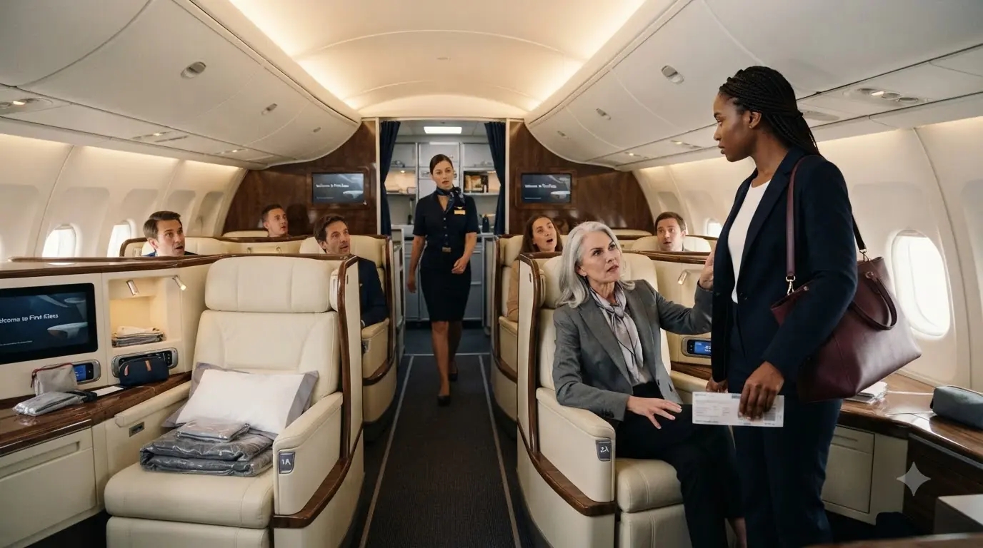 A Teenager Was Told She Didn’t Belong in First Class — Then One Phone Call Froze the Entire Cabin