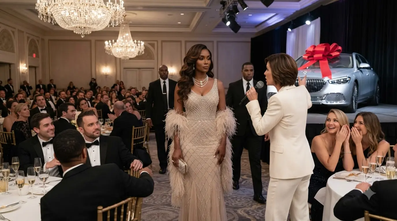 They Shamed Her Beside the Charity Raffle Car — Then the Ballroom Learned Why She Was Really There