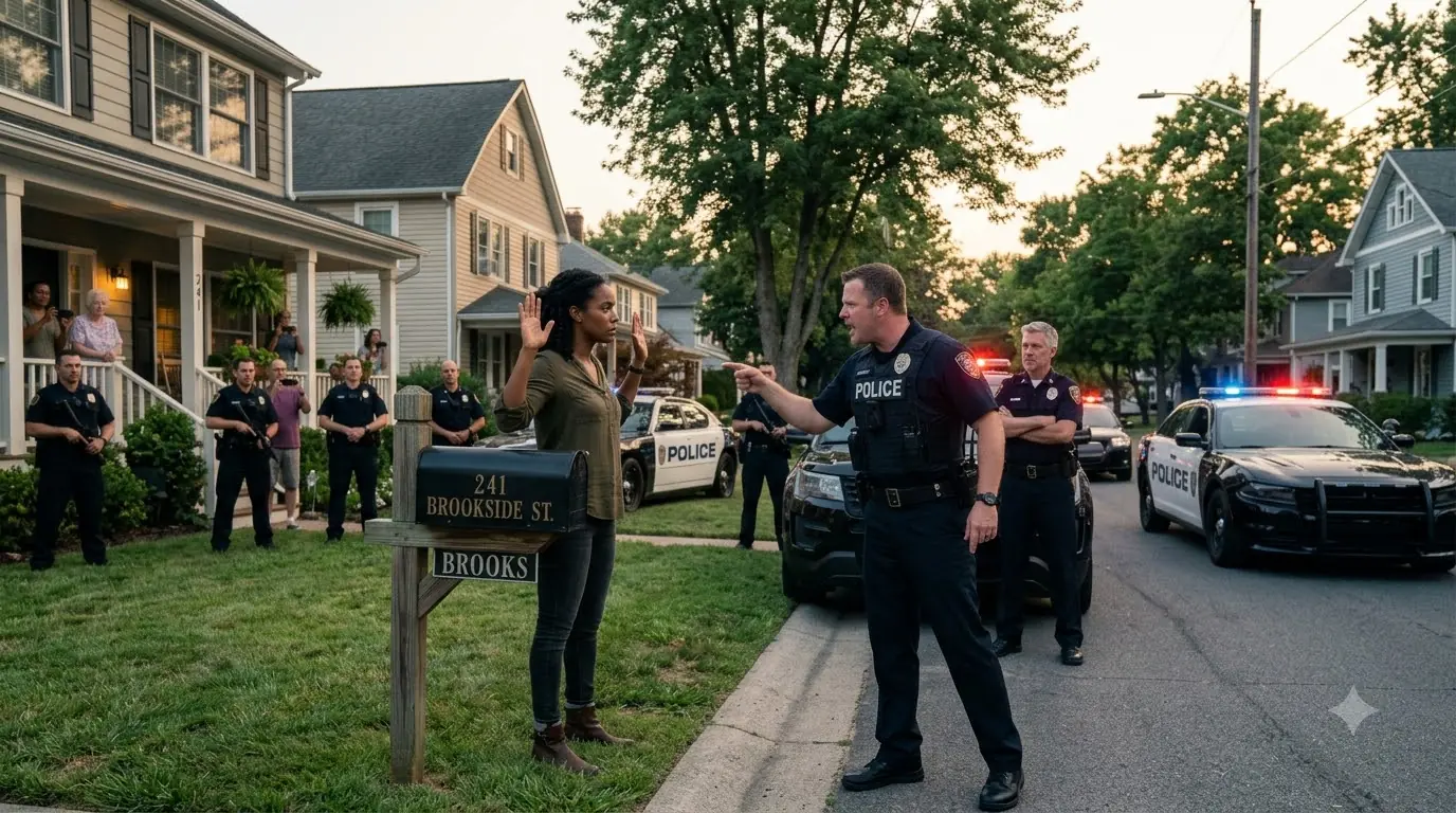 10 Cop Cars Surround A Woman Outside Her Home — Then Her Call Ruins Them All