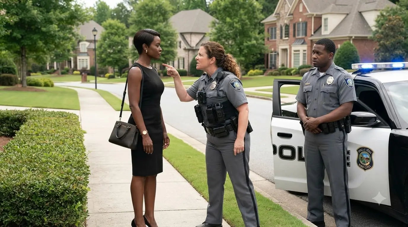 A Patrol Officer Stopped Her on an Affluent Street — Then a Command SUV Pulled to the Curb