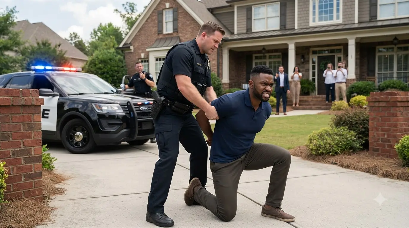 A Cop Forced Him to His Knees Outside His Own Home — Then the Front Door Opened