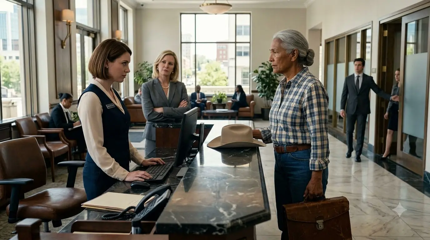 Bank Manager Makes Elderly Farmer Wait 2 Hours — Her Face Drops When Board Members Walk In