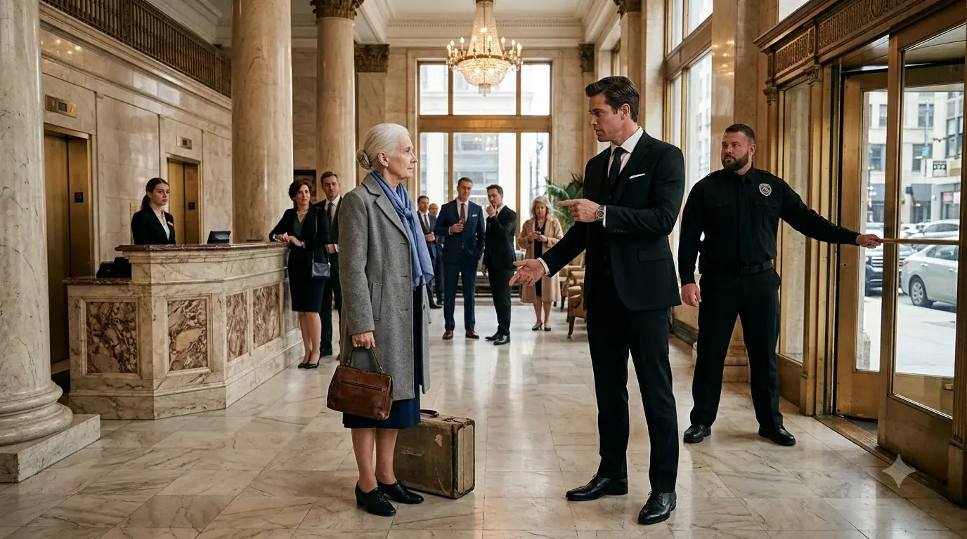 The Rich CEO Kicked an Old Woman Out of His Hotel — Then Discovered She Owned It