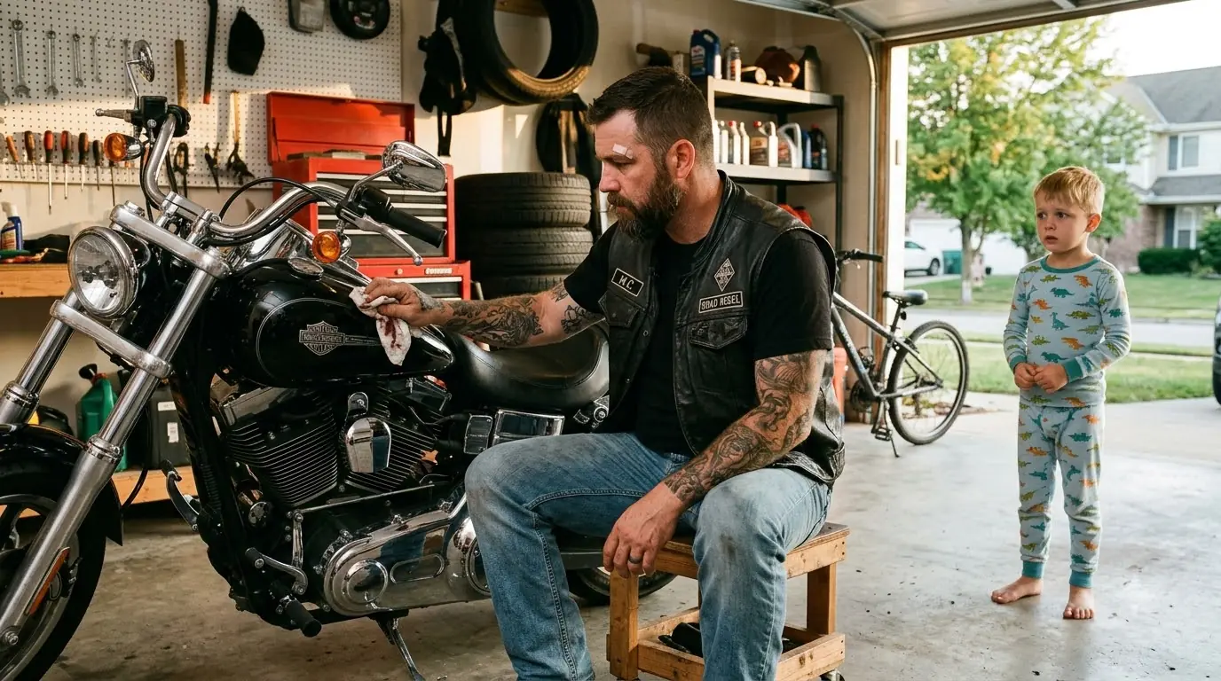 Biker's Son Asked About Death in the Garage — Then a Hidden Envelope Changed the Question