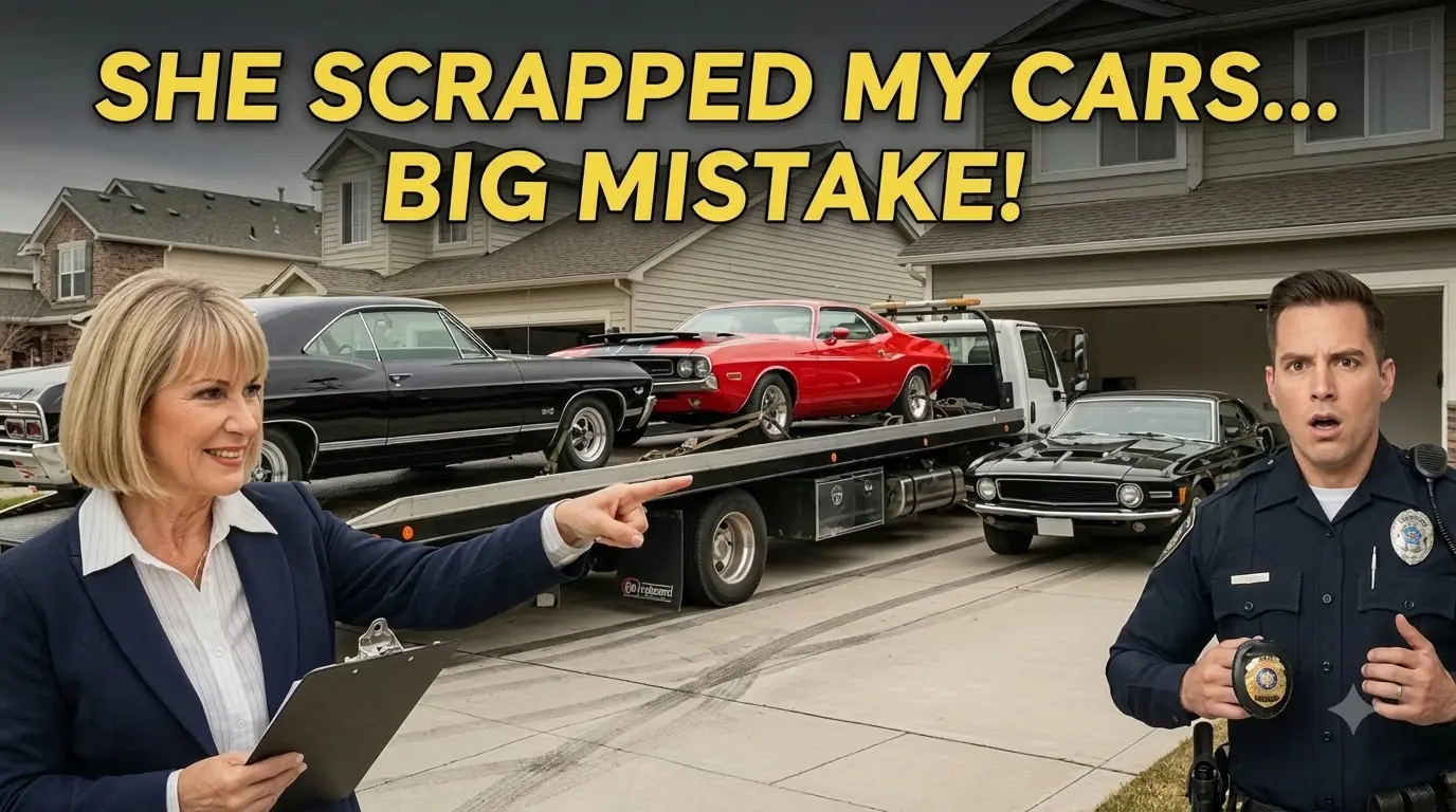 Karen Had My Classic Cars Scrapped While I Was Gone — She Didn’t Realize I Was the Cop on the Case