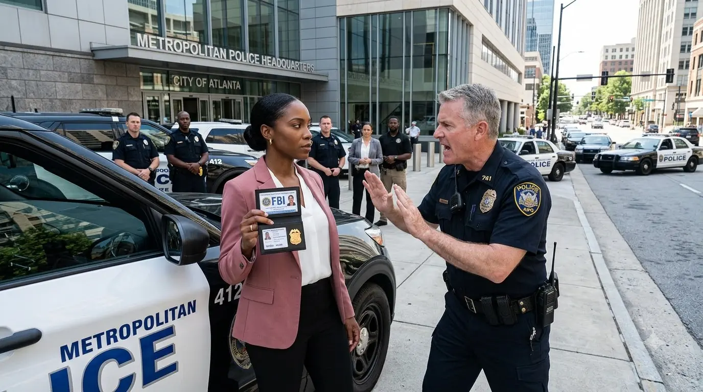 He Kicked Her FBI Badge Across the Pavement — Then the Task Force Went Silent