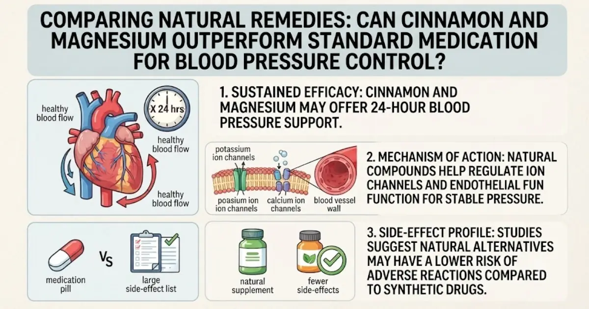 Cinnamon and magnesium may lower blood pressure more than medication
