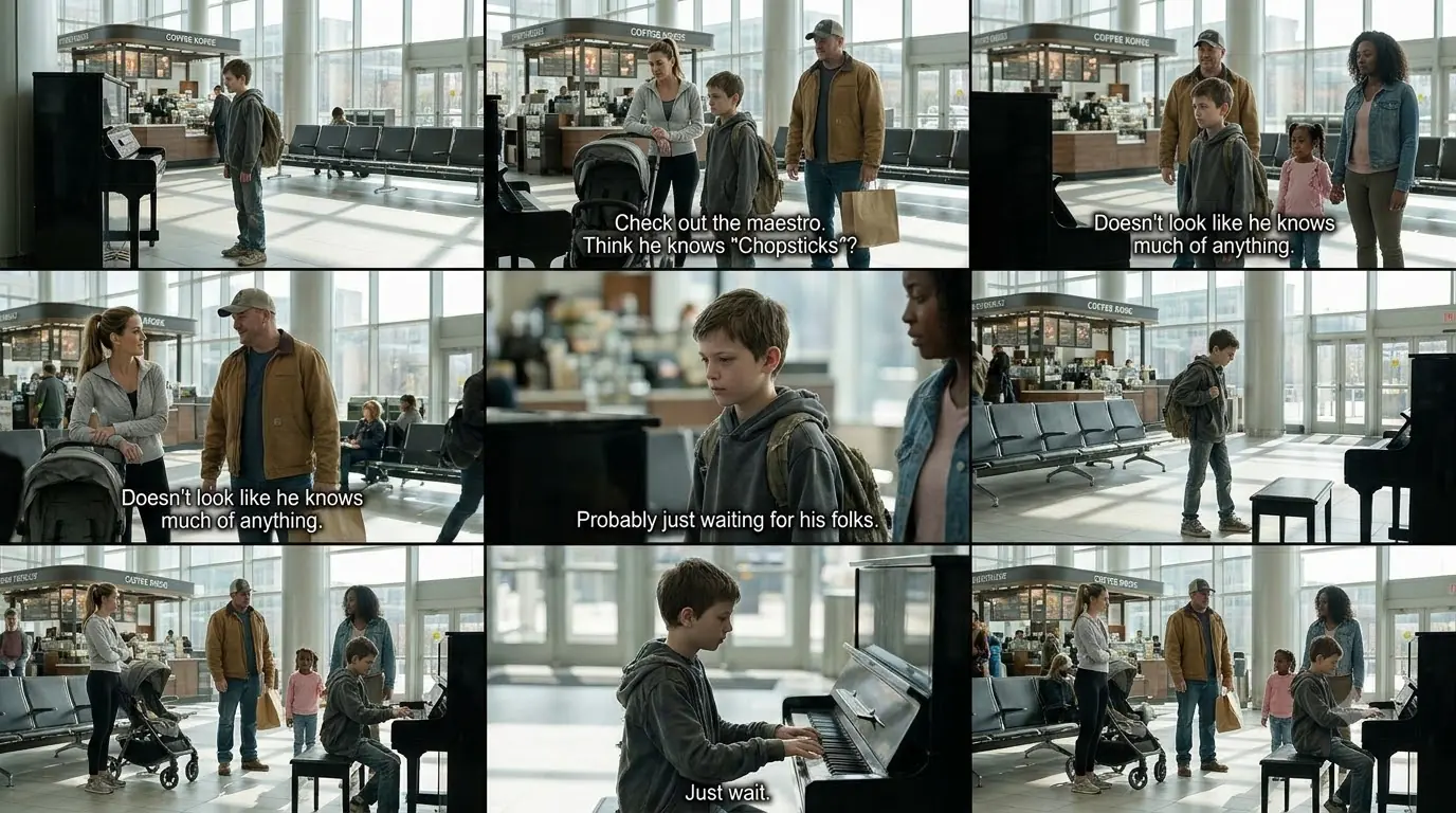 They Dismissed a Boy Beside a Station Piano — He Asked Them to Wait Before Deciding What He Could Do