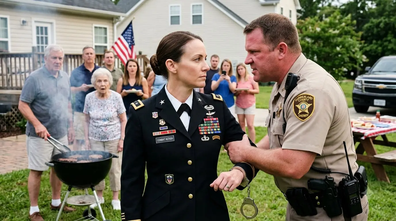 A Deputy Handcuffed a Woman at a Family Barbecue — Then a Government Vehicle Rolled Into the Drivewa