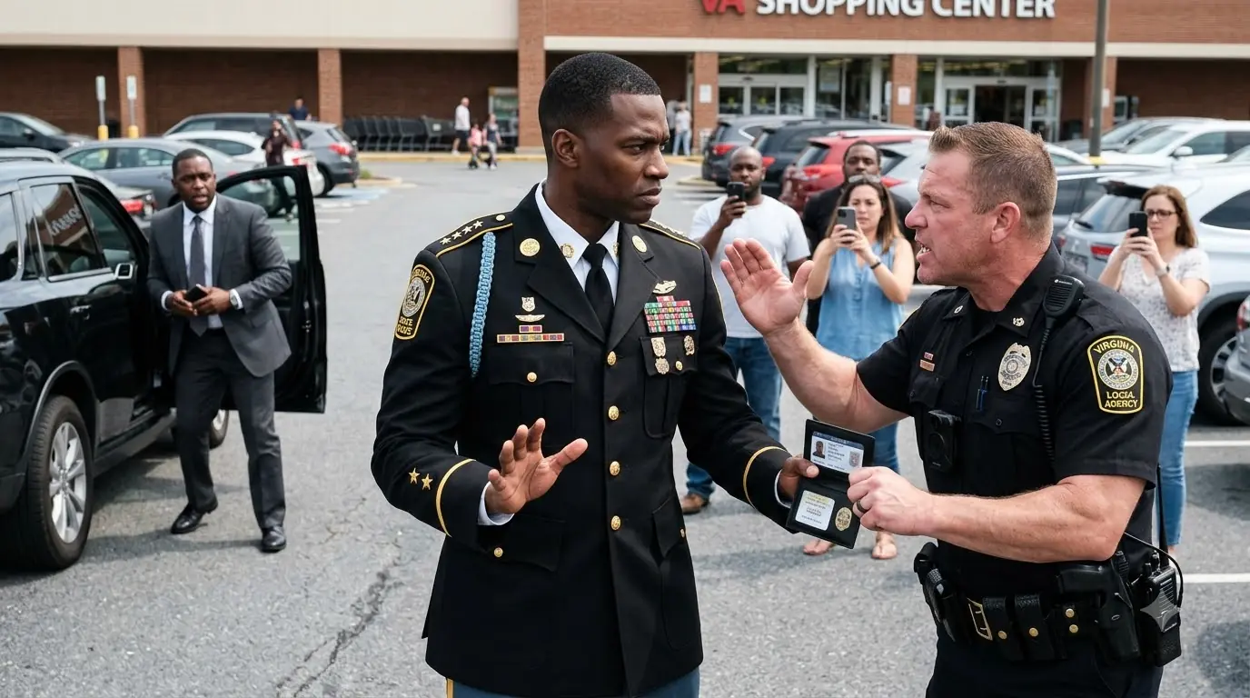 A Local Cop Forced Him to Kneel Over a “Fake” Uniform — Then Sirens Filled the Parking Lot