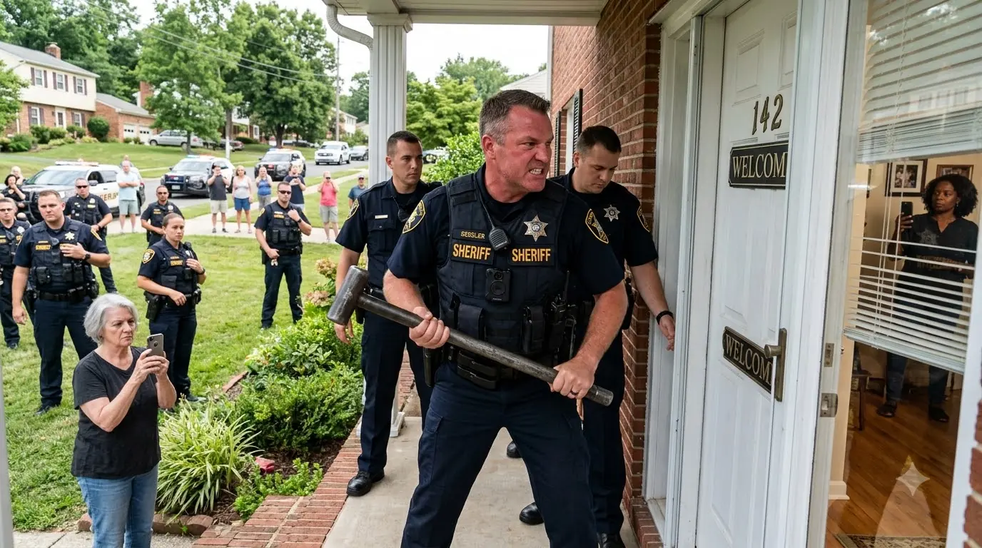 30 Cops Target A Woman's Home — Then Her Call Destroyed Them All
