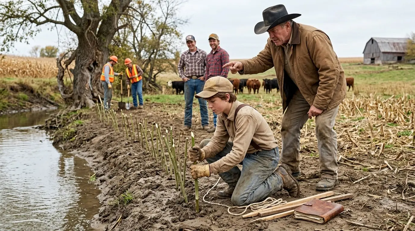 A 13-Year-Old Planted Willow Sticks Along the Creek — Then a Buried Marker Changed the Valley