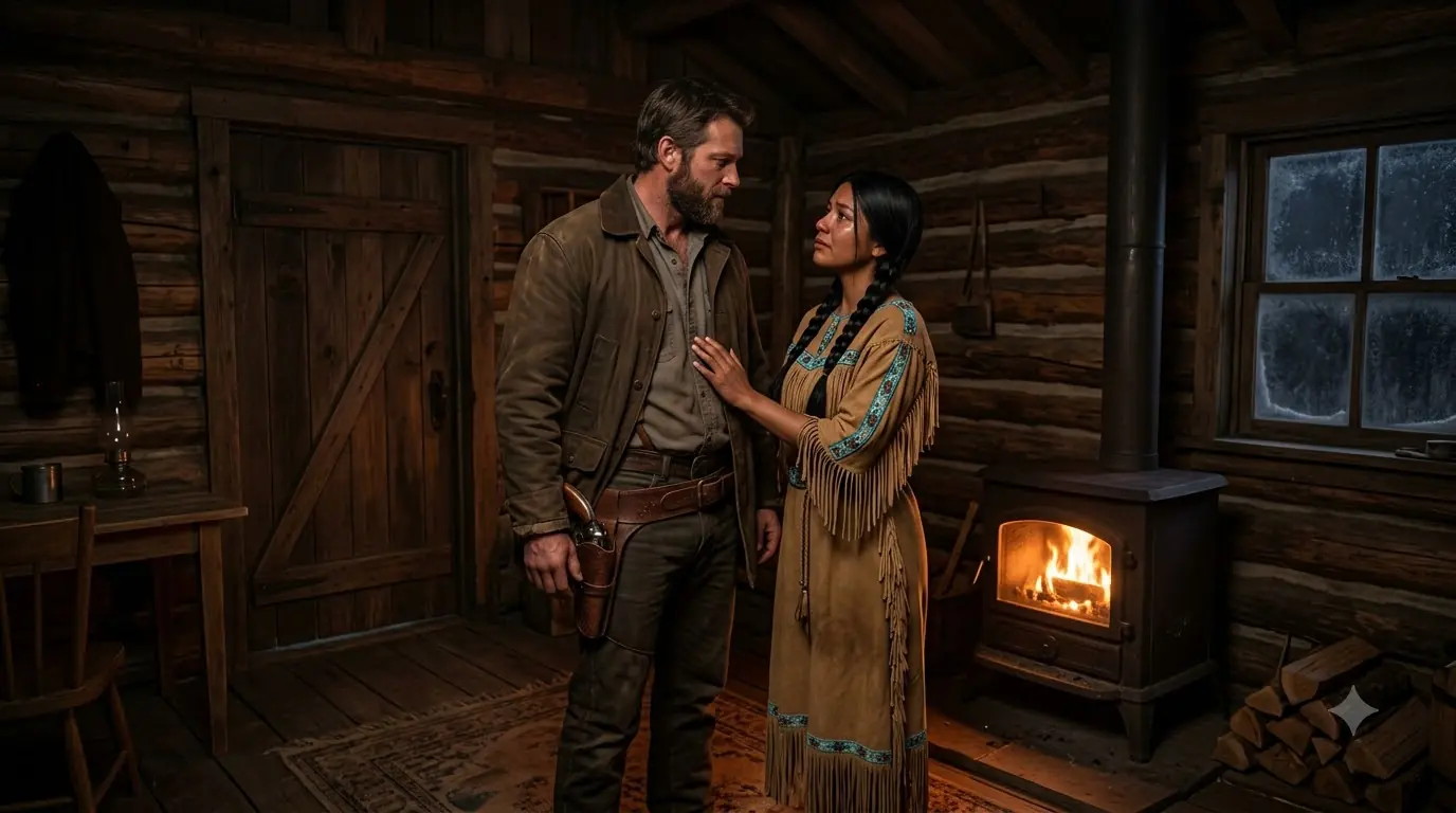 A Wounded Woman Found Shelter With a Scarred Cowboy — Then Someone Came Knocking Before Dawn