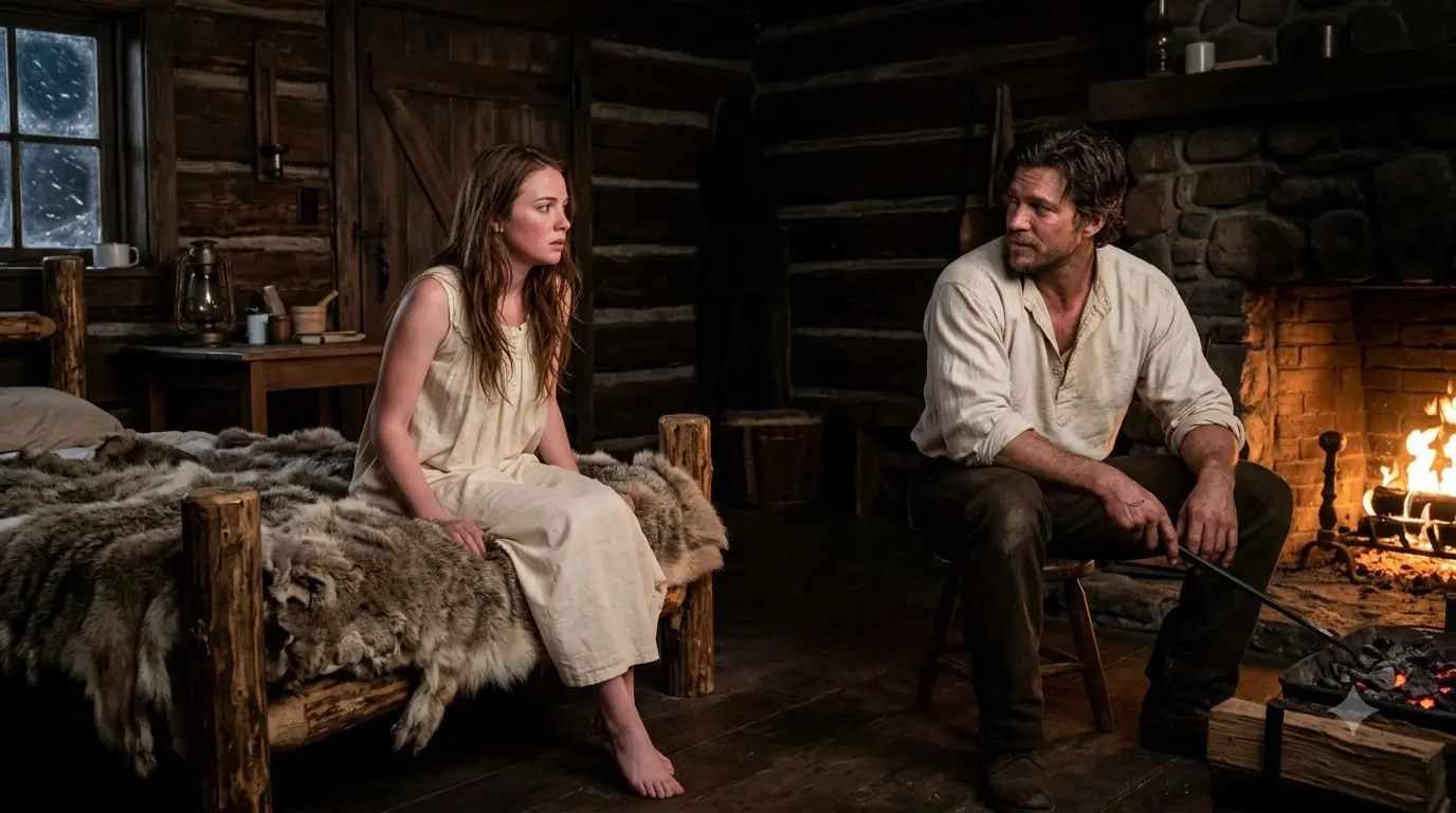 A Frightened Bride Asked Her Mountain Husband to Wait — Then Someone From Her Past Reached the Cabin
