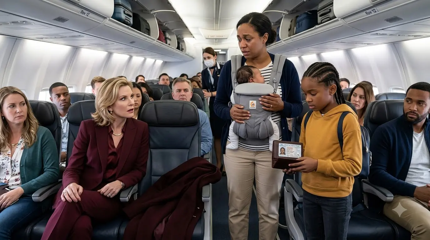 A Woman Took a Mother’s Paid Airplane Seat — Then Her Daughter Found Something Under the Coat