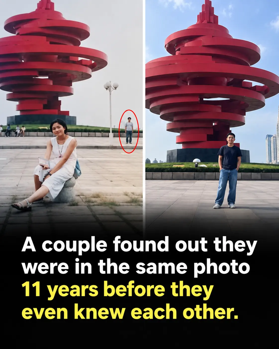Married Couple Discovers They Were in the Same Photo 11 Years Before They Ever Met