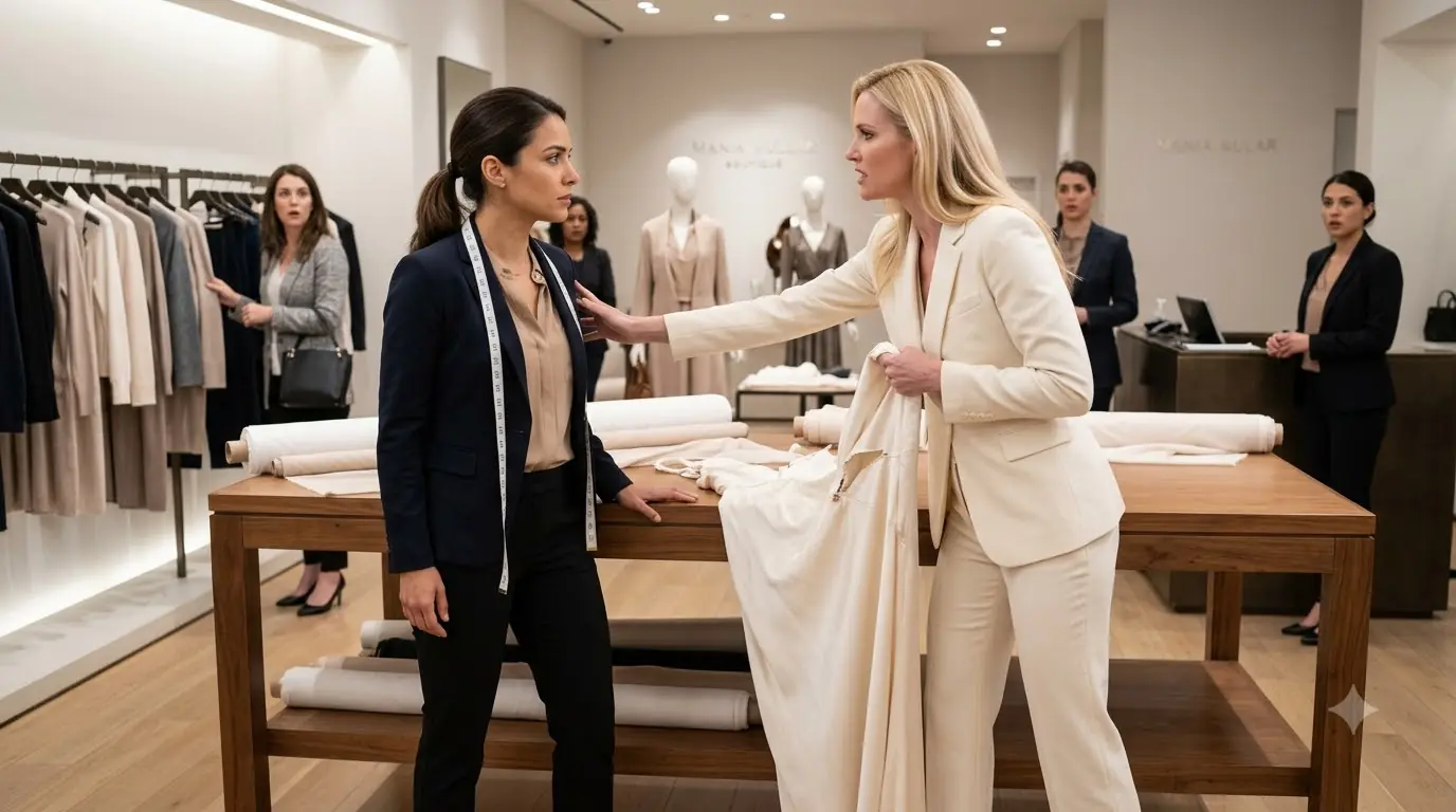 She Shoved the Boutique Employee Over a Ruined Dress — Then the Manager Revealed Who She Really Was